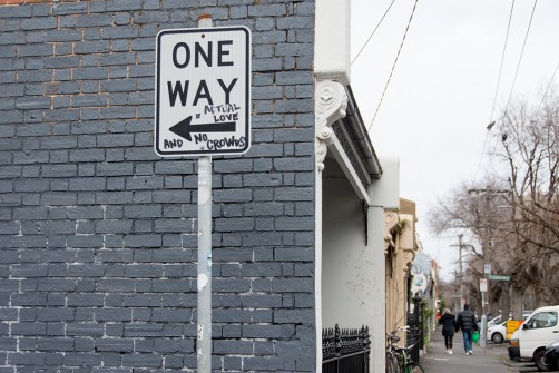all-those-shapes_-_sign-graffiti_-_one-way-actual-love-and-no-crowds_-_fitzroy