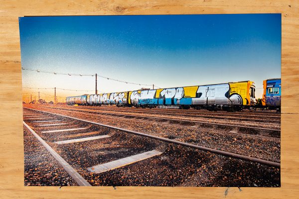 jcuesi super star 18×12″ inch graffiti print trains