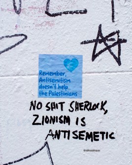 all-those-shapes_-_sticker-art_messages_-_zionism-is-antisemetic_-_fitzroy